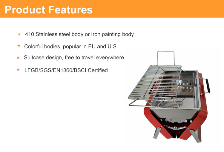 Unique BBQ Grills Easily Assembled BBQ oven portable Barbecue grill oven