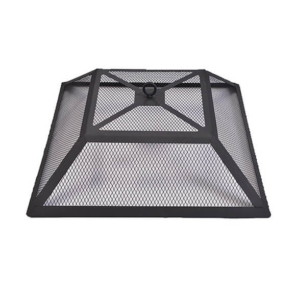 Square multifunctional iron window grill design Steel fire pit barbecue charcoal bbq grills