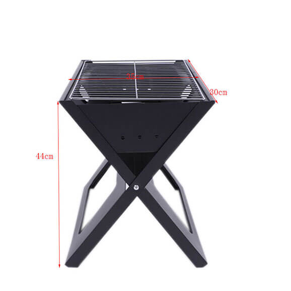 Stainless Steel Wholesales X Shape Outdoor Camping Barbecue Grill Folding Mini Charcoal Portable BBQ Grill