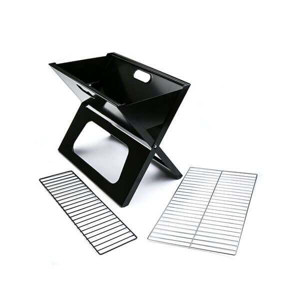 Stainless Steel Wholesales X Shape Outdoor Camping Barbecue Grill Folding Mini Charcoal Portable BBQ Grill