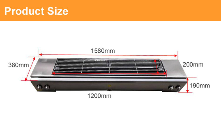 High quality flameless gas grill bbq greek stainless steel bbq grill plate bbq gas chicken grill machine