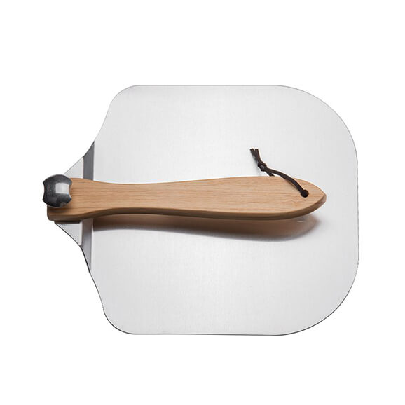 Hot sale aluminum foldable square wood handle pizza peel pizza shovel