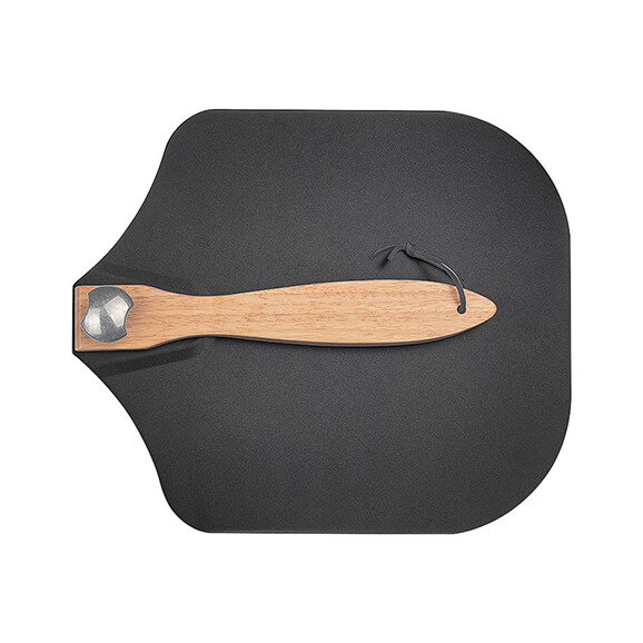 pizza peel with cutter shovel 3 in 1 set wood handle Mezzaluna Knife For Dessert Displaying