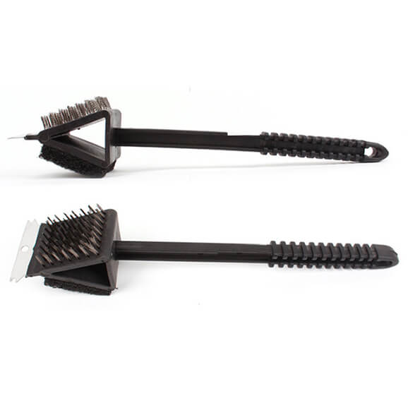 Safe Stainless Steel Barbecue Steam Cleaning Brush BBQ Grill Brush and Scraper