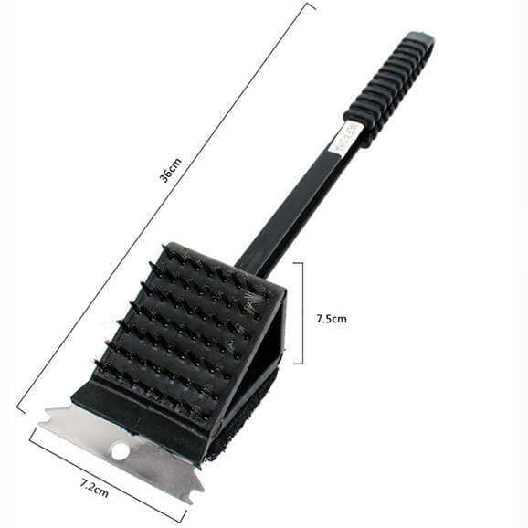 Safe Stainless Steel Barbecue Steam Cleaning Brush BBQ Grill Brush and Scraper