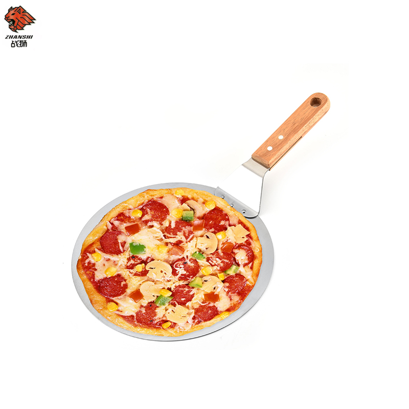 Hot selling round metal pizza peel Stainless steel Pizza Shovel OEM & ODM welcome