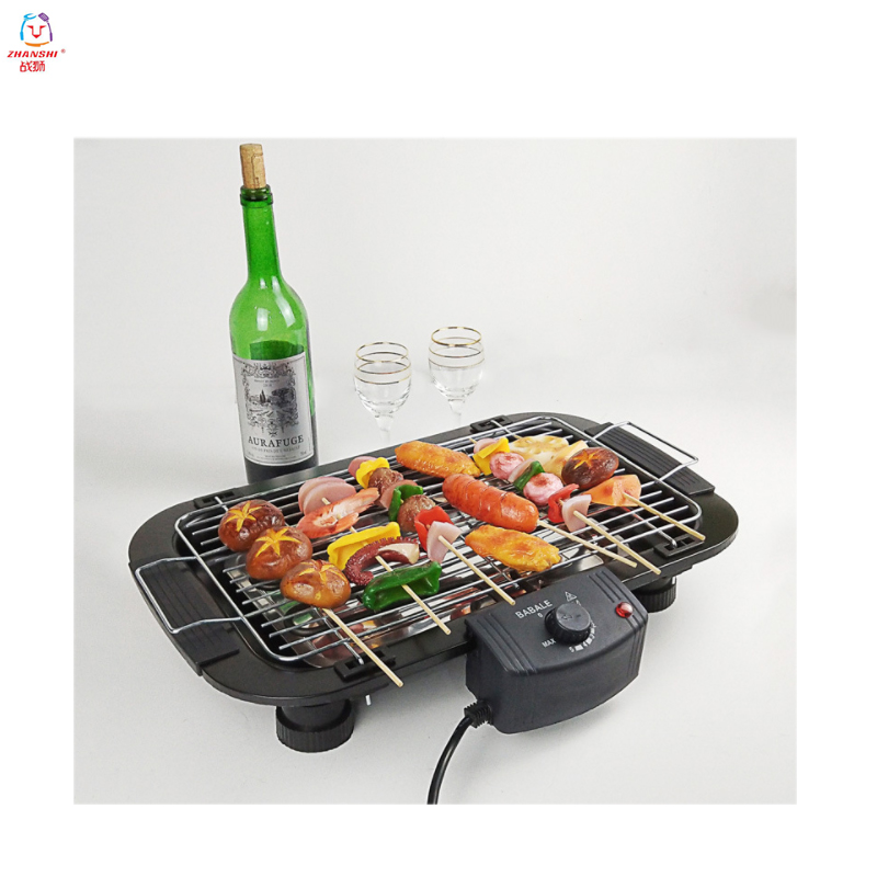 Easily Cleaned Smokeless Adjustable temperature electric barbecue BBQ grill