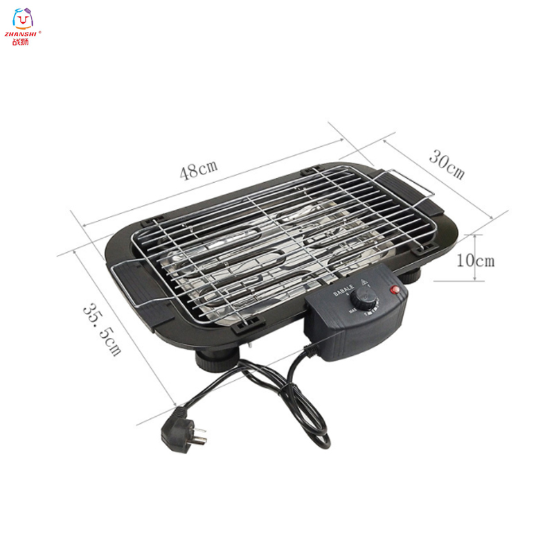 Easily Cleaned Smokeless Adjustable temperature electric barbecue BBQ grill