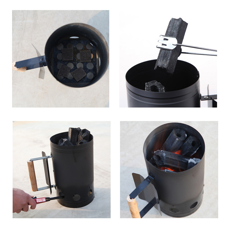 Easy To Operate Camping Chimney of Insanity BBQ Fire Starter Charcoal Lighter