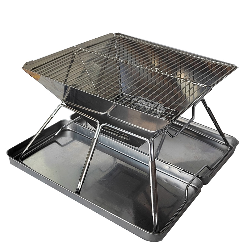 Hot sale wholesale Portable Grill Barbecue Mini Foldable BBQ Charcoal Grill