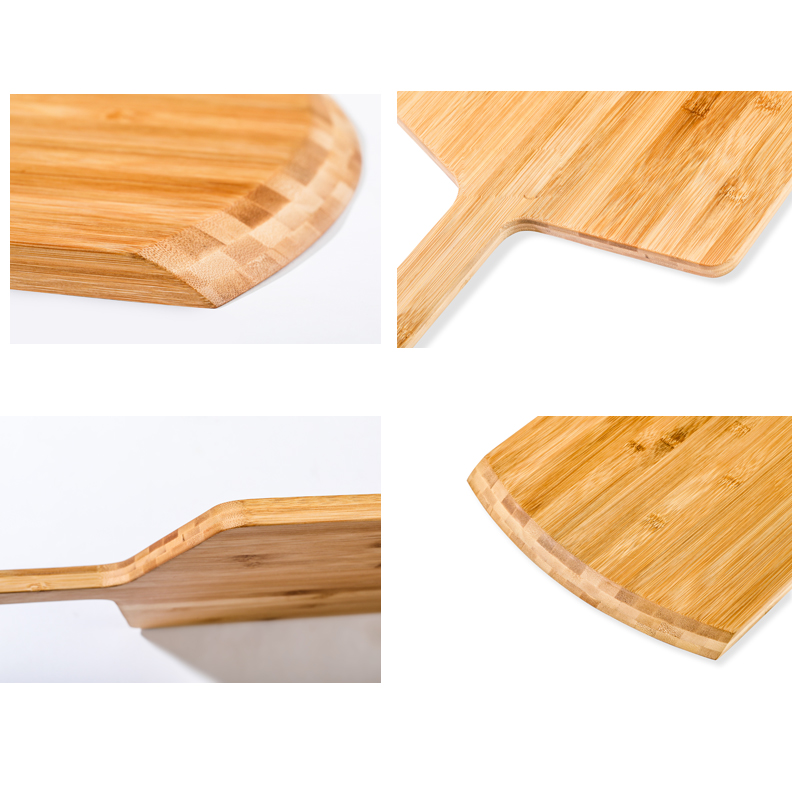 High Quality Pizza Spatula Bamboo Wooden Pizza Peel Cutting Board With Handle