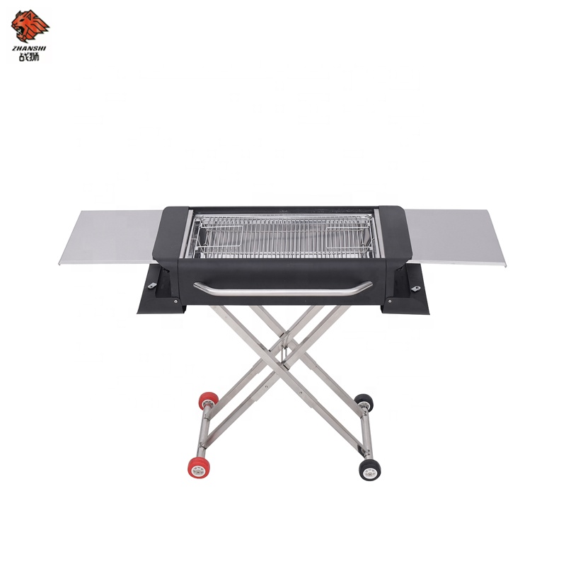 smokeless indoor stove top bbq grill wheel with glass window charcoal bbq wood pellet grills for skewers