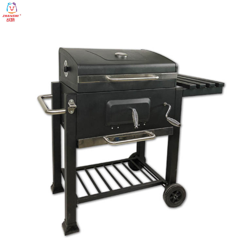 Large size can be customized charcoal outdoor iron window design charcoal barbecue bbq grills