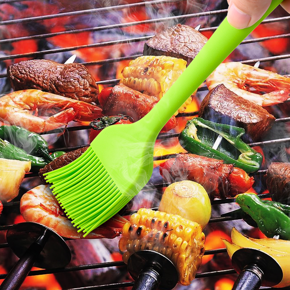 large size bbq cleaning brush Thickened all-in-one large silicone oil brush cooking oil brush