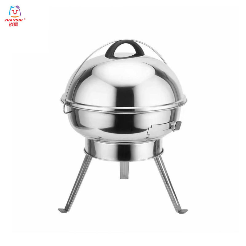 Wholesale custom design kitchen equipment tripod grill Korean charcoal adjustable outdoor Charcoal BBQ Grill