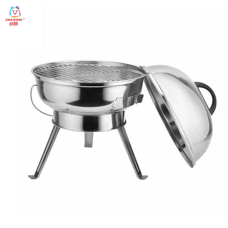 Wholesale custom design kitchen equipment tripod grill Korean charcoal adjustable outdoor Charcoal BBQ Grill