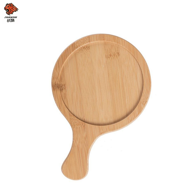 Hot Sale Round Pizza Peel Natural Bamboo Wooden Chopping Pizza Peel for Kitchen Restaurant