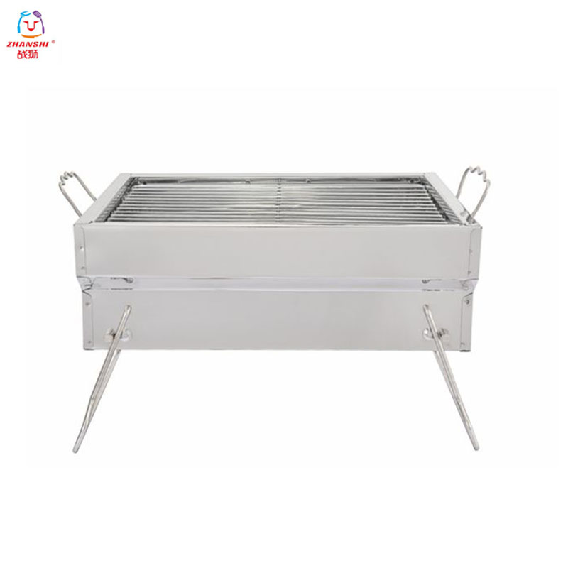 New Arrival Portable Folding Stainless Steel Charcoal Used Commercial outdoor charcoal bbq grill