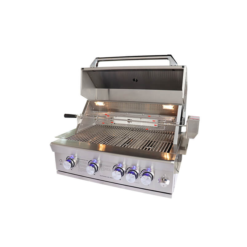 Newly Designed Commercial Gas Bbq Grill Outdoor Stainless Steel Gas Chicken Grill Machine