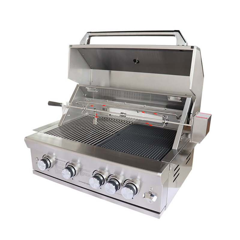 Newly Designed Commercial Gas Bbq Grill Outdoor Stainless Steel Gas Chicken Grill Machine