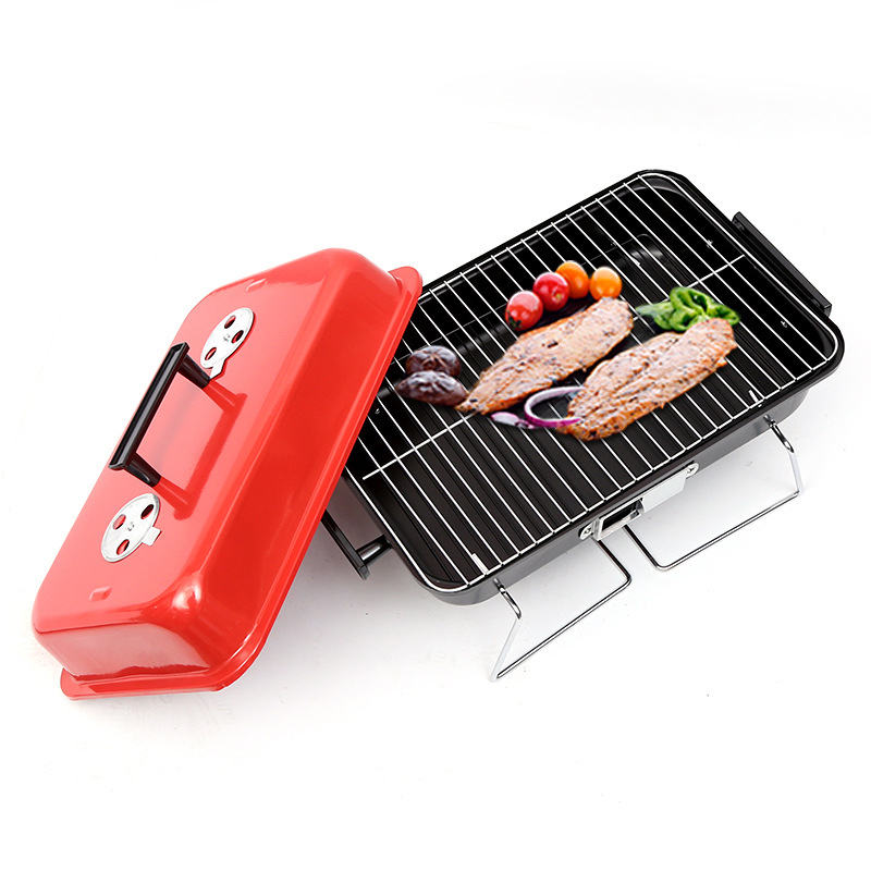 Easily Assembled Portable Mini Bbq Grill Folding Outdoor Picnic Barbecue Grill