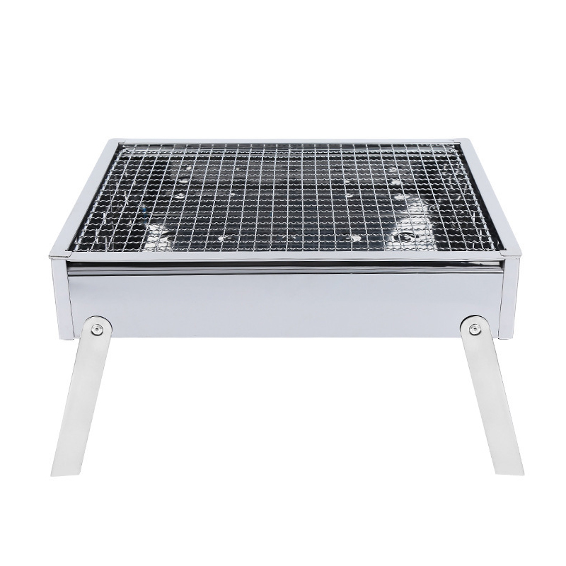 Easy Clean Charcoal Grill Stainless Steel Portable Folding Barbecue Grill