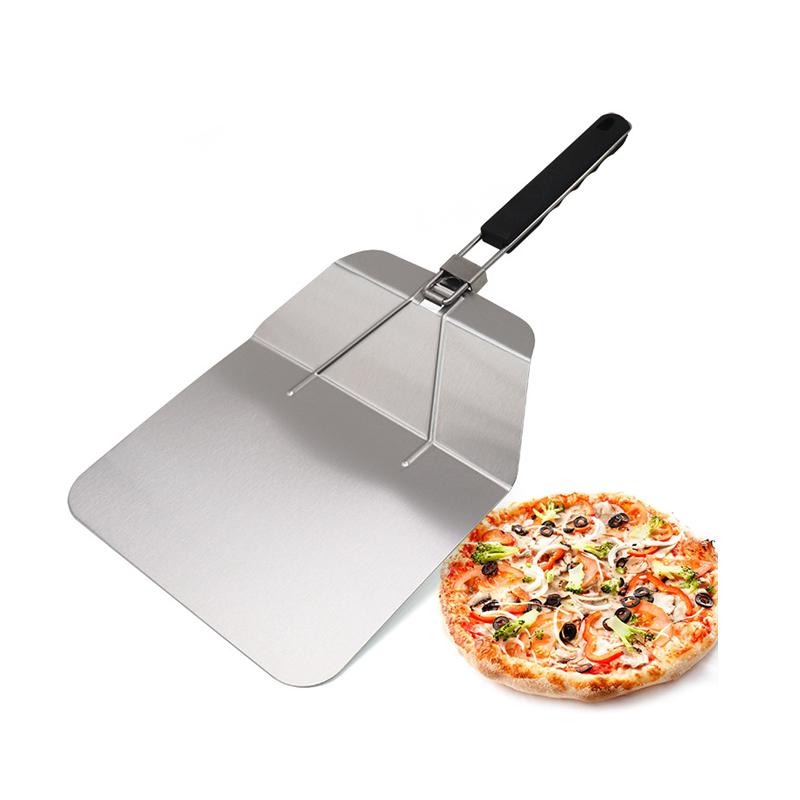 Wholesale Stainless Steel Square Pizza Peel Folding Pizza Spatula Transfer Pizza