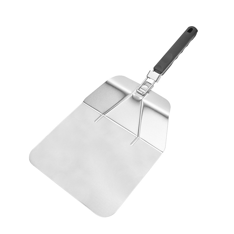 Wholesale Stainless Steel Square Pizza Peel Folding Pizza Spatula Transfer Pizza