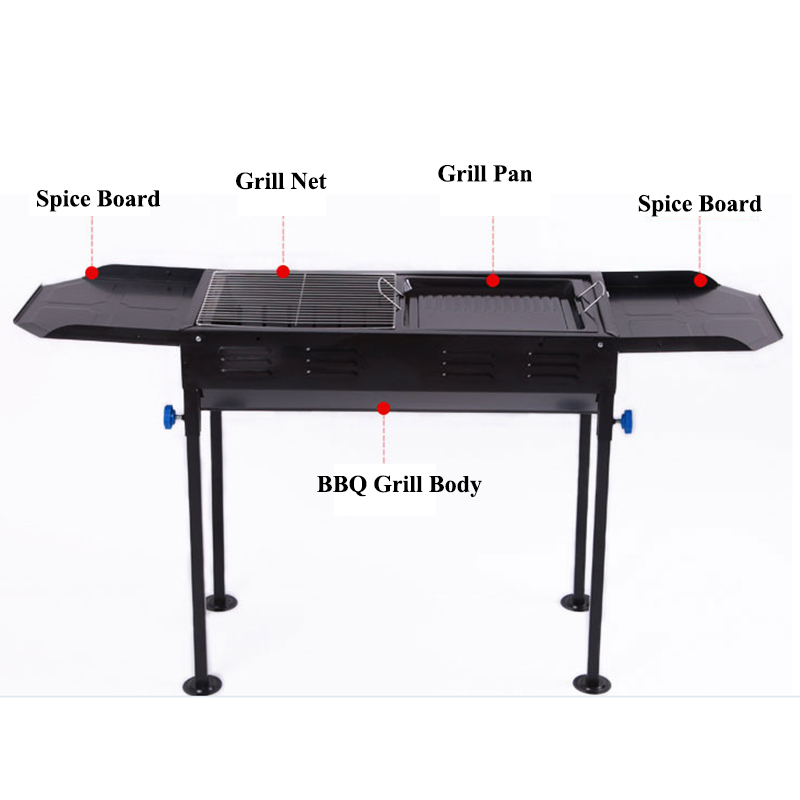 Outdoor wholesale portable garden charcoal BBQ grill kitchen barbecue grill factory direct