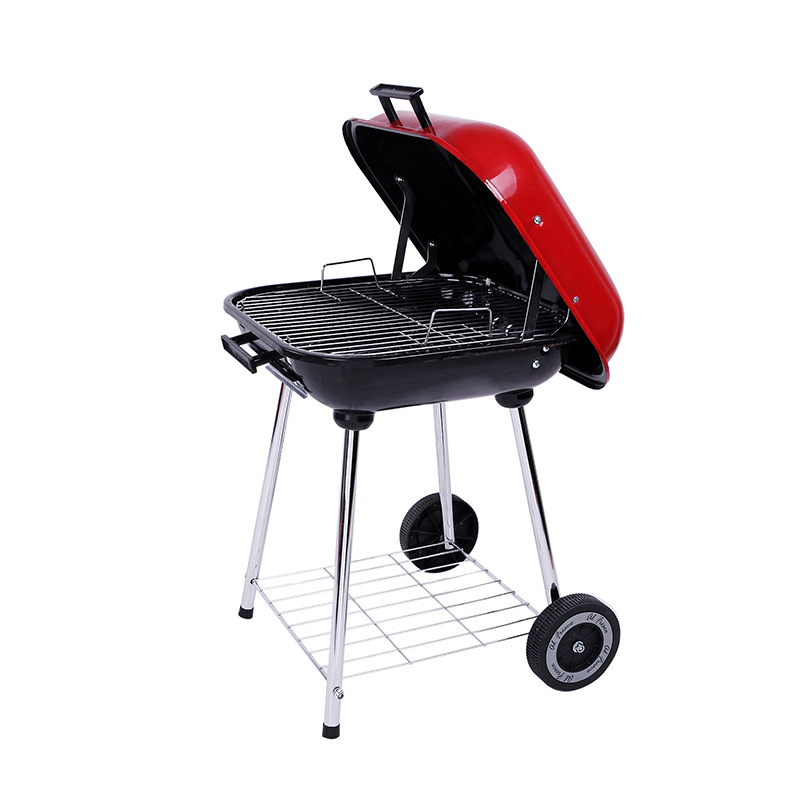 High Quality Portable Hamburger Barbeque Grill Outdoor Camping Picnic Charcoal BBQ Grills For Sale