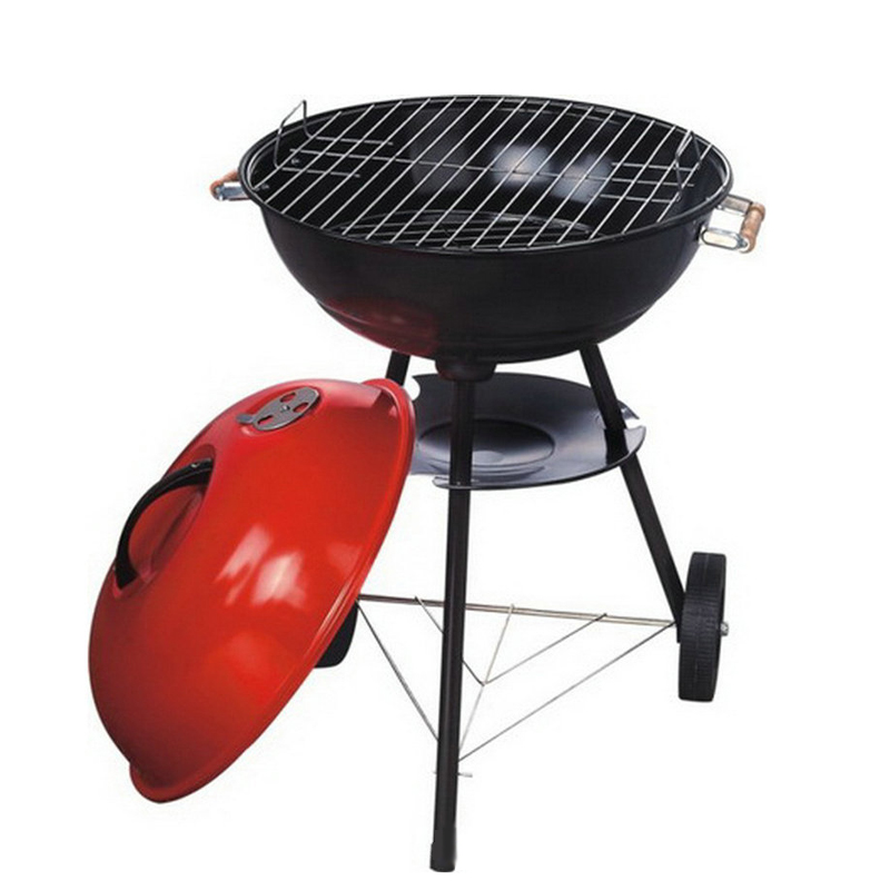 Portable Outdoor Kitchen BBQ Stove Outdoor Picnic Charcoal Apple Shape Grill Baking Oven