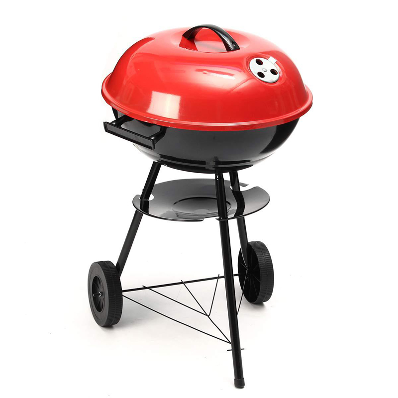 Portable Outdoor Kitchen BBQ Stove Outdoor Picnic Charcoal Apple Shape Grill Baking Oven