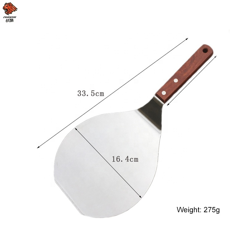 Wholesale stainless steel pizza peel metal large baking tools pizza peel shovel product