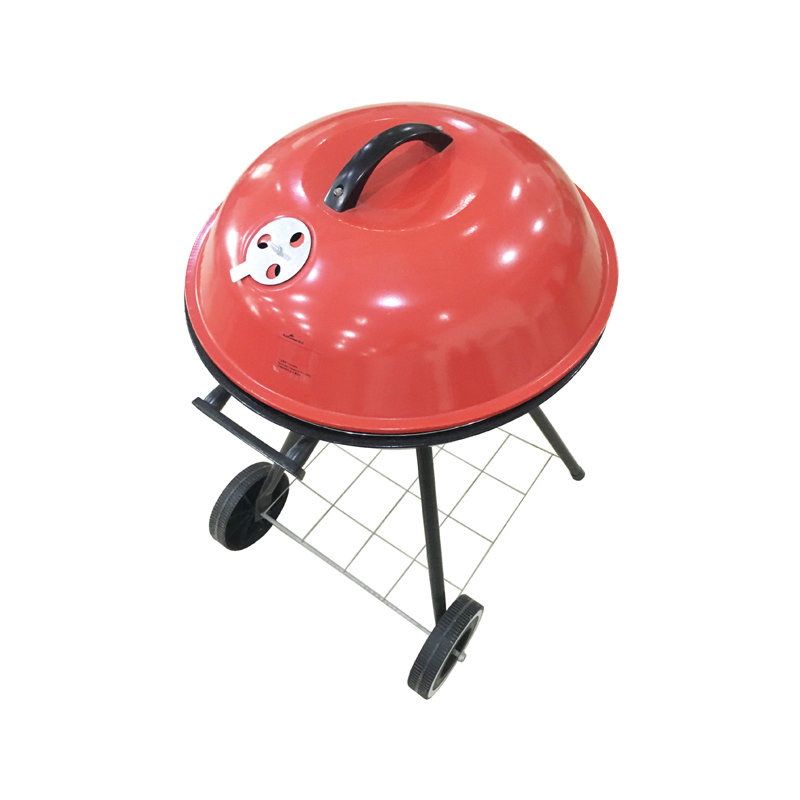 Easily Assembled Apple Type Charcoal Smokeless BBQ Grill Outdoor BBQ Trolley Camping