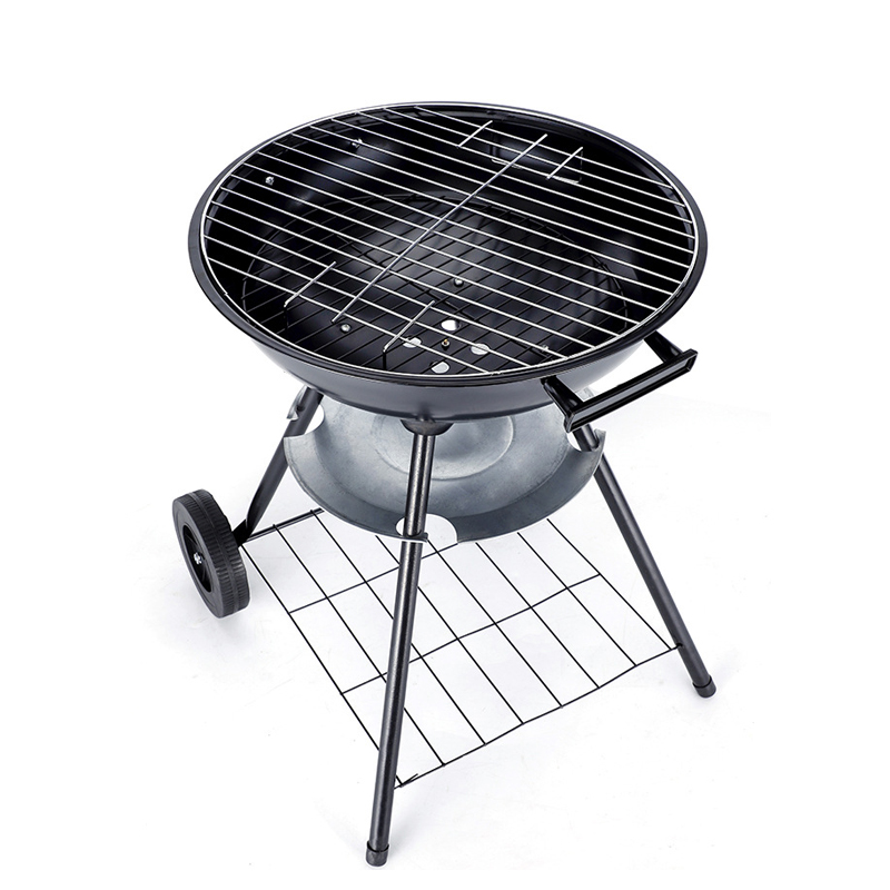 Easily Assembled Apple Type Charcoal Smokeless BBQ Grill Outdoor BBQ Trolley Camping