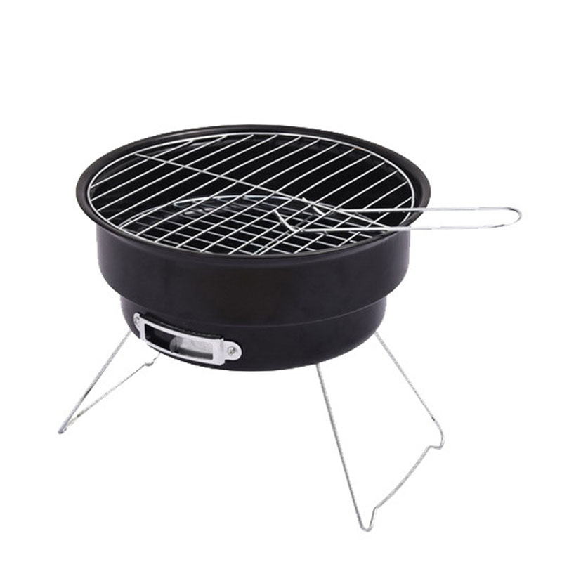 2022 New arrival portable round rotisserie charcoal bbq grill japanese tabletop bbq grill outdoor fire place brazier