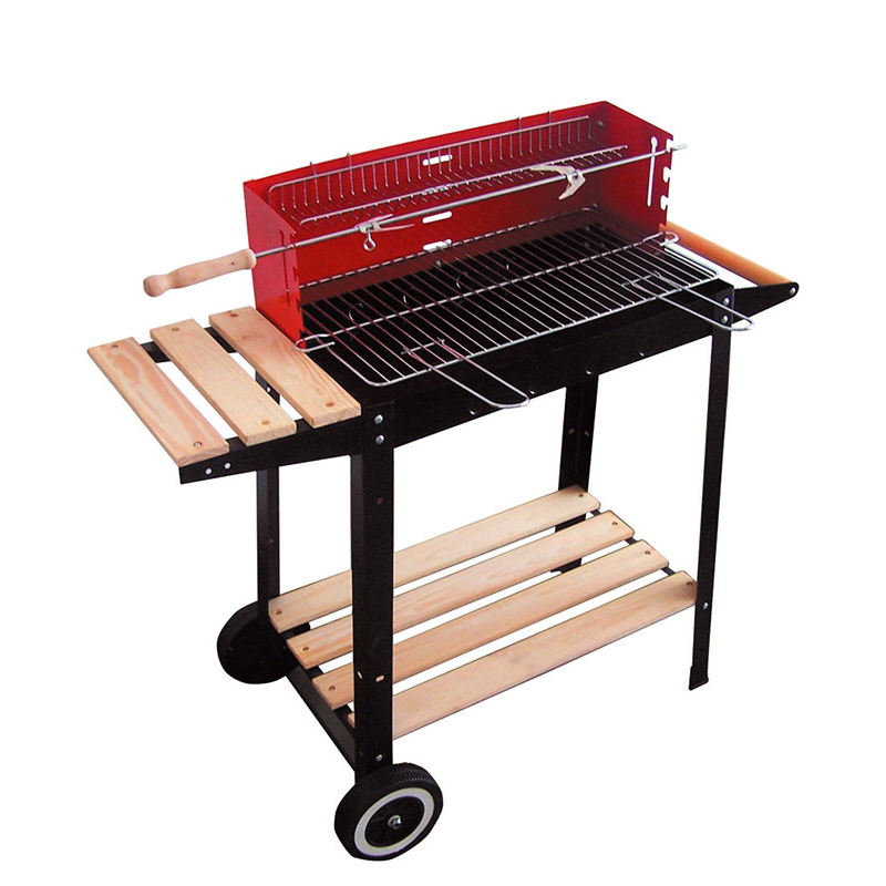 Backyard wood barbeque drum smoker charcoal bbq grill smoker grill bbq