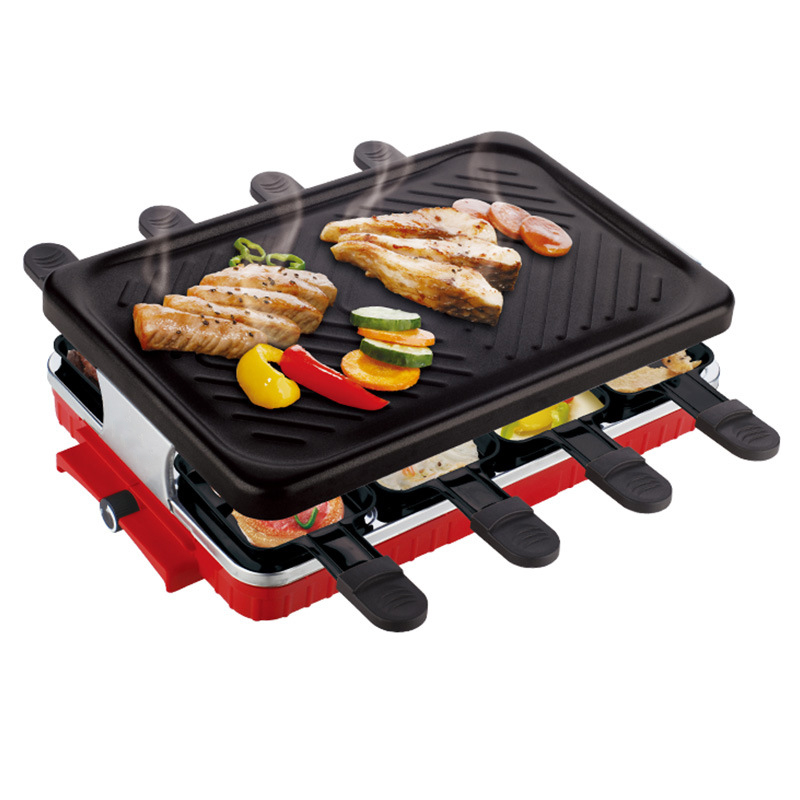 Non-stick Smokeless Teppanyaki Grill Korean BBQ Electric Grill Griddle For Home Party