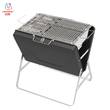 Factory Direct Portable Suitcase BBQ Grill Custom Foldable Camping Charcoal Grill Wholesale