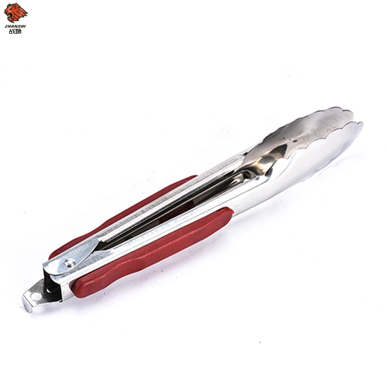 Stainless Steel Grill Accessory Bbq Tongs Kitchen Utensils Food Tongs