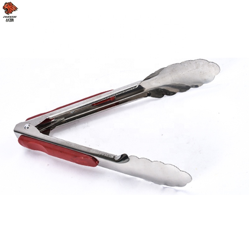 Stainless Steel Grill Accessory Bbq Tongs Kitchen Utensils Food Tongs