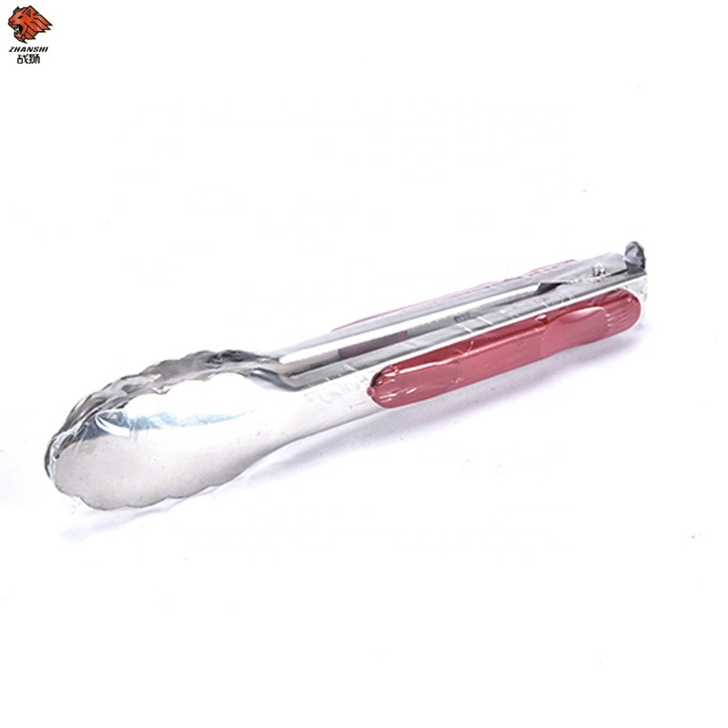 Stainless Steel Grill Accessory Bbq Tongs Kitchen Utensils Food Tongs