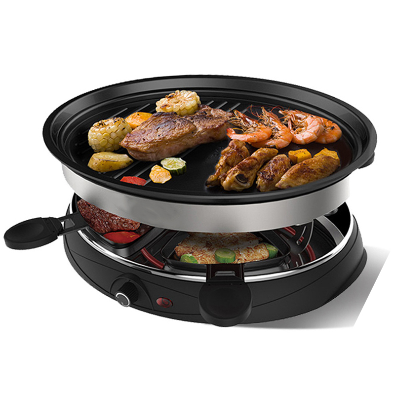 Smokeless indoor and outdoor family dinner electric bbq oven korean barbecue grill easy cleaning