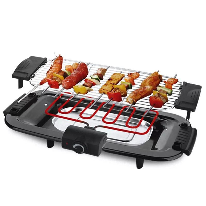 High Quality Mini Smokeless Electric BBQ Barbecue Grill Adjustable Height