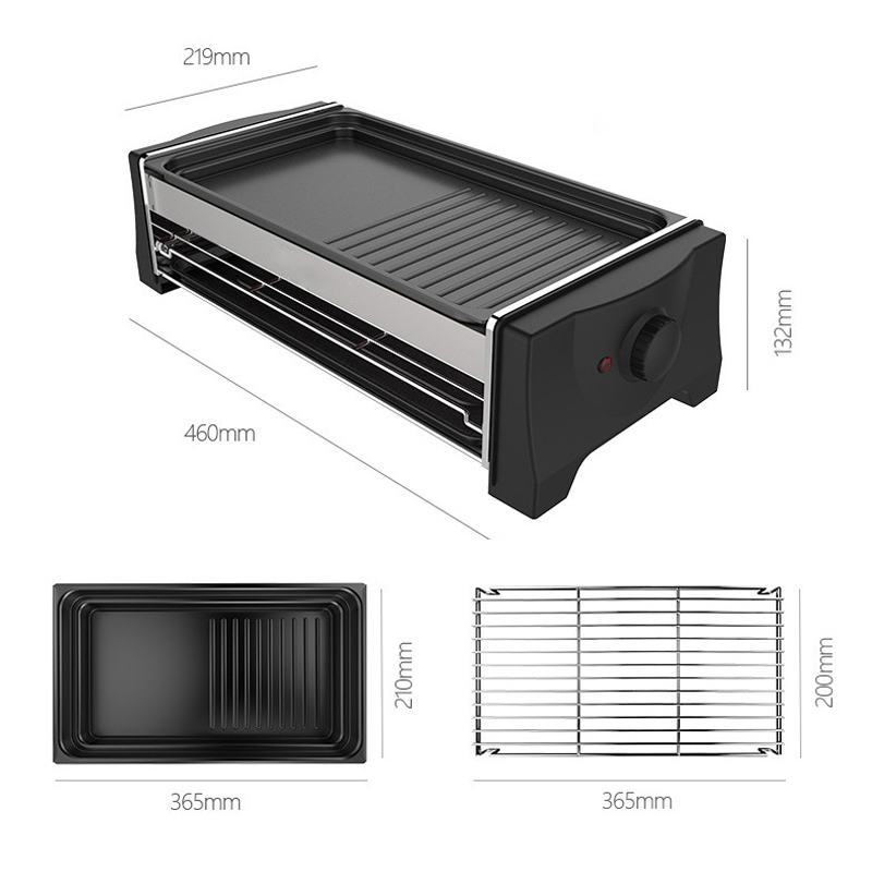 Commercial Multifunctional Smokeless BBQ Grill Oven Roasting Meat Griddle Barbecue Raclette Grill For Sale