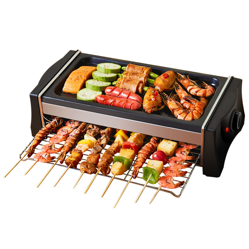 Commercial Multifunctional Smokeless BBQ Grill Oven Roasting Meat Griddle Barbecue Raclette Grill For Sale