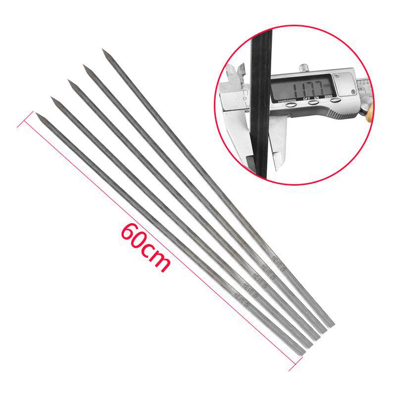 Eco-Friendly Reusable Stainless Steel BBQ Skewers Aluminum Kebab BBQ Sticks