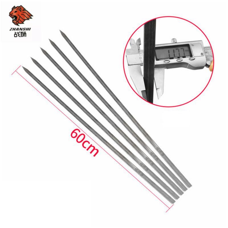 Eco-Friendly Reusable Stainless Steel BBQ Skewers Aluminum Kebab BBQ Sticks