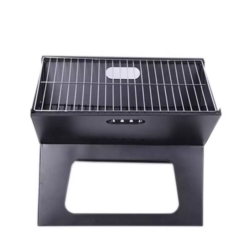 Small Portable outdoor camping X shape bbq grill bar bbq grill Foldable Notebook Charcoal barbecue Grill