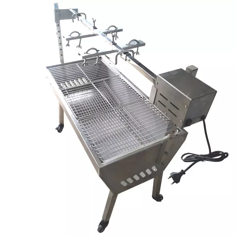 Hot sale popular Charcoal bbq grill & Electric rotary chicken grill Electric carbon dual purpose